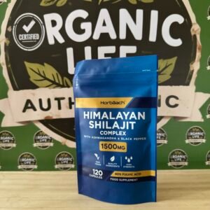 Shilajit Pure Himalaya 1500 mg | 60% Acide Fulvike | 120 kapsula vegane Made in Uk 🇬🇧